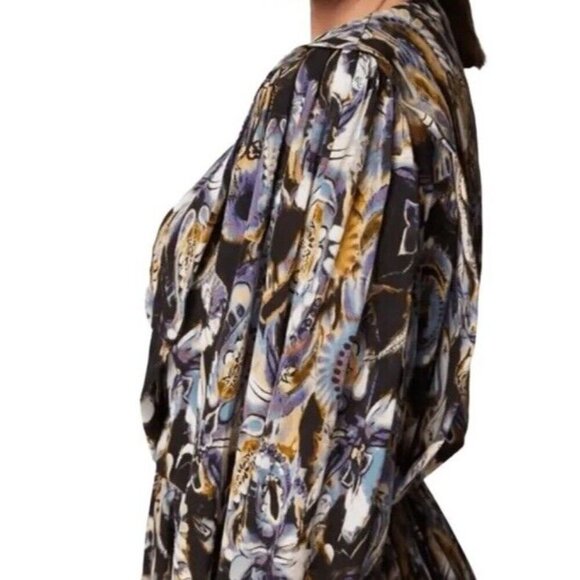 IRO Damie Dress Size 34 FR /US 2 Asymmetrical Mini Designer Luxury Western Boho - Picture 6 of 12